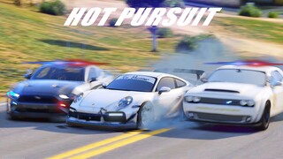 HOT PURSUIT ! POLISI KEWALAHAN MENGEJAR KING PURSUIT INI !! GTA V ROLEPLAY