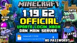 Download!! Riview Minecraft versi terbaru 1.19.62 Update official & New fitur terlengkap. gratis!!