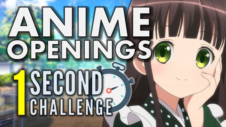 ANIME OPENINGS QUIZ: HARDEST 1 SECOND Challenge! 【100 SONGS – Easy/Medium/Hard】