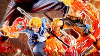 4K [Pippi Dog Model Play Sharing Edisi 26] Suksesi Tinju Api Megahouse One Piece POP LE Saab
