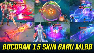 BOCORAN 15 SKIN BARU MLBB GAMEPLAY SKIN BARU ALL STAR MELISSA,FREDRINN,ESTES MOSKOV VEXANA SKIN ML