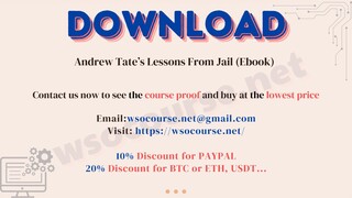 Andrew Tate’s Lessons From Jail (Ebook)