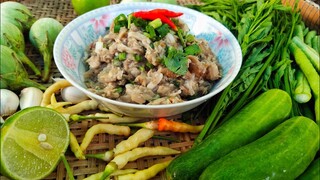 ป่นเห็ดฟาง กับข้าวพื้นบ้าน สไตล์ | ครัวบ้านๆ Channel