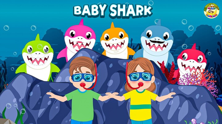 Baby Shark | Baby Shark Dance | Baby Shark Doo Doo | Nursery Rhymes for kids | MaMa Monkey English