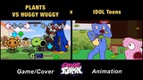 PVZ VS Poppy Playtime Huggy Wuggy, Elmo, Kissy Missy Ft. Squid Game Doll | GAME x FNF Animation