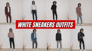 10 Ways Kung Paano Pormahan Ang White Leather Sneakers | Lookbook Philippines | Men's White Sneakers