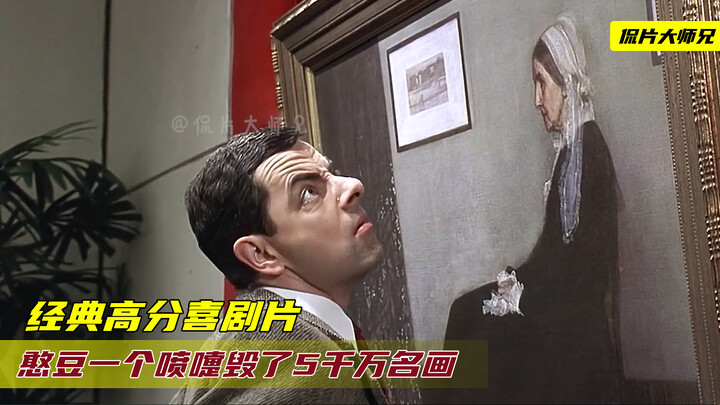 Sekali bersin, Mr. Bean hancurkan lukisan bernilai 50 juta—tapi siapa sangka dia berhasil memulihkan