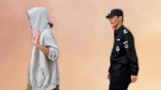 1. This security guard has learned it well, awesome! 2. He won’t jump back when he goes out, if he e