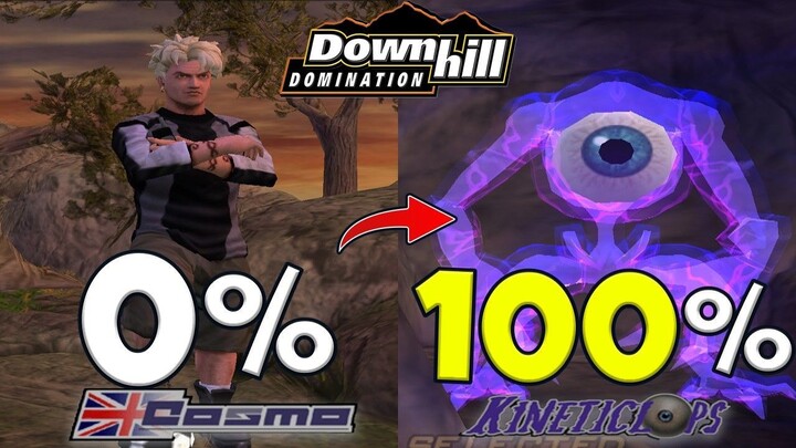 Menamatkan 100% DOWNHILL DOMINATION PS2 !