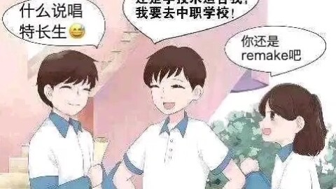 Maybe learning a skill is more suited for me—I'm going to a vocational school.