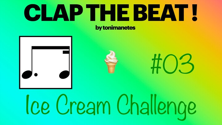 Dotted Eighth + Sixteenth Rhythm Play-Along 🍦 | Clap the Beat #03