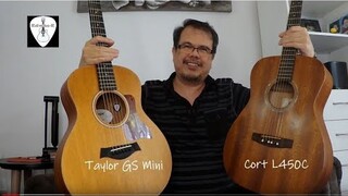 Taylor GS Mini vs Cort L450C Acoustic Guitars Comparison