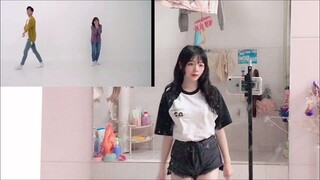 The girls in the dormitory are all losing weight, not to be outdone, dancing to lose weight, small p
