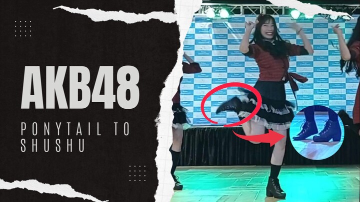 sol sepatu copot sebelah?! 💀 AKB48 「ponytail to shushu」 dance cover