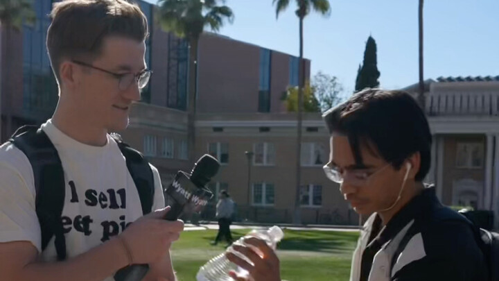“Pour out this bottle of water in the most creative way.”