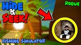 HIDE and SEEK for ROBUX In Fishing Simulator! - ROBLOX