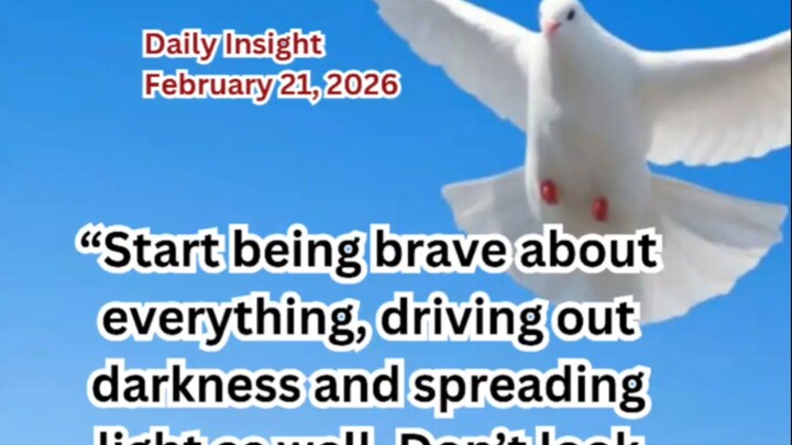Daily Insight February 21, 2026 #faith #saint #insight