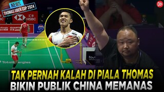 Selebrasi Di Depan Suporter China 😎 Jojo Perpanjang Rekor SELALU MENANG Sampai Thomas Cup 2024 🔥