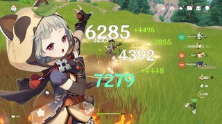 Sayu C0 F2P Healer Sub DPS Build With Damage & Healing Showcase Genshin Impact