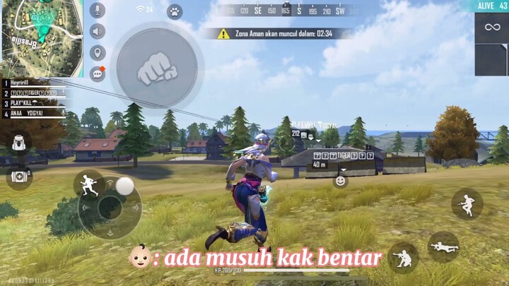 NGAJAK BOCIL RANDOM FREE FIRE JADI BESTIE RIRI!! AUTO DITERIMA