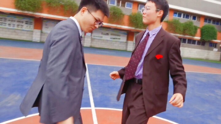 Recreate the famous twist dance scene from Pulp Fiction, but at the high school coming-of-age ceremo