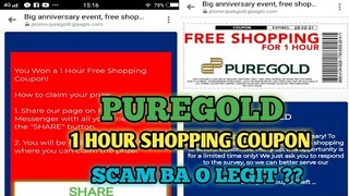 PUREGOLD 1 Hour Free Shopping Event | Scam ba o Legit ?? Tara Try Natin