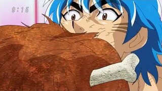 Toriko Best Moment Animefood - Toriko Eating Puffer Whale