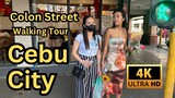 Philippines Walking Tour Meets Stunning, Beautiful  Filipinas in Colon Street : Cebu City