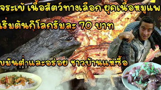 จระเข้ เนื้อสัตว์ทางเลือก ยุคเนื้อหมูแพง เริ่มต้นกิโลกรัมละ 70 บาท ไขมันต่ำและอร่อย ชาวบ้านแห่ซื้อ