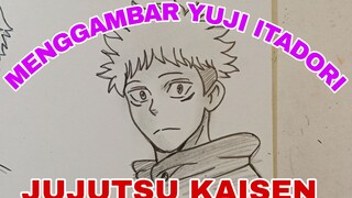 menggambar yuji itaddori anime Jujutsu kaisen