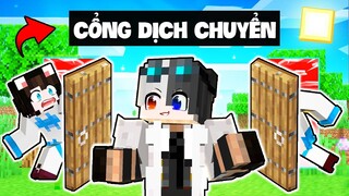 Siro troll Mèo Simmy và Hero Team trong MINECRAFT bằng CỔNG DỊCH CHUYỂN