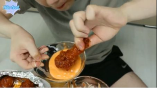 Gà cay, mì cay, salat trộn mayo phần 5 #mukbang