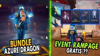 BOCORAN FREE FIRE  || BUNDLE AZURE STROMBRINGER || EVENT RAMPAGE || CARA MENDAPATKAN BUNDLE RAMPAGE