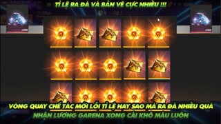 Free Fire| Vòng quay chế tác mới bị lỗi tỉ lệ hay sao mà ra nhiều đá thế - nhận lương 25k kc khô máu