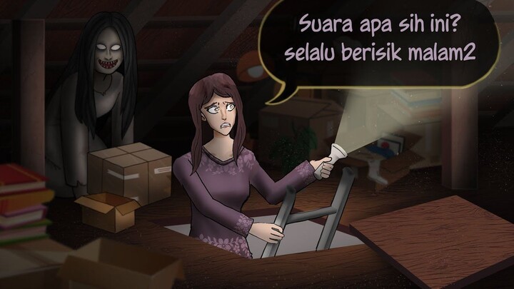Suara di Loteng Rumahku 1 – Kukira Tikus Ternyata… #HORORMISTERI _ Kartun Hantu