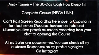 Andy Tanner  course  - The 30-Day Cash Flow Blueprint download