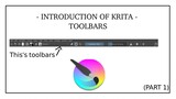 [KRITA INTRODUCTION] TOOLBARS (PART 1)