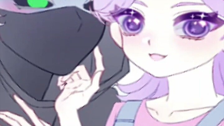 gray × purple#rainbow bubblegum