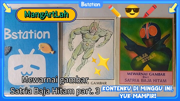 Mewarnai gambar Satria Baja Hitam part. 3