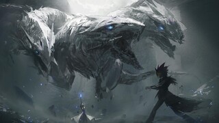 Painting on the computer: the dragon with blue eyes
