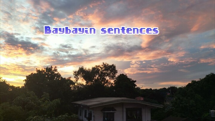 Baybayin sentences (Filipinos understand this)