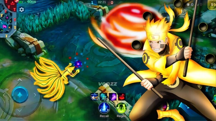 TAMPILAN EFFECT SKIN NARUTO X LUKAS MOBILE LEGEND