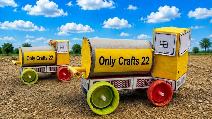 how to make water tank truck using Matchbox
