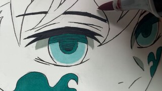 【8/1000】Thử thách vẽ 1000 nhân vật anime——Tokito Muichiro