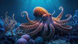 The life of an octopus in the deep sea