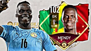 GOOD GK 102 RATED EDOUARD MENDY GAMEPLAY REVIEW FIFA MOBILE WORLD CUP 22