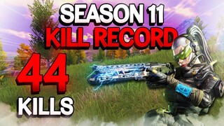 44 Kills Season 11 Kill Record | Call of Duty: Mobile Battle Royale