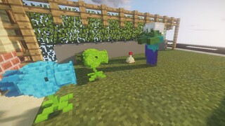 【MCxPVZ】Steve! Please sign for a large wave of zombies on the lawn in front of your house