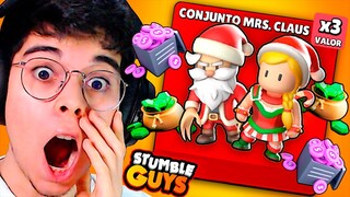 TESTEI O PACOTE ESPECIAL NATALINO DO STUMBLE GUYS!