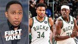First Take | Stephen A.: "Celtics get a hard reminder from defending champion Bucks in Game 1 loss"